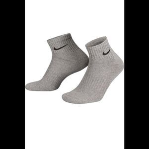 Nike Men's Everyday 2-Pack Ankle Socks Gray